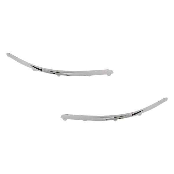 Replacement - Front Driver and Passenger Side Upper Bumper Molding Set