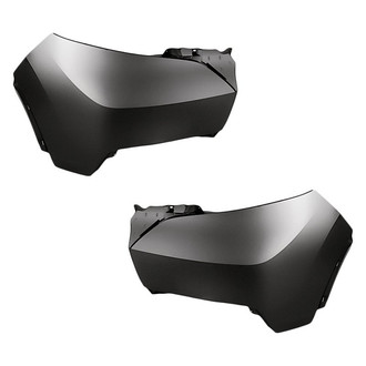 Replacement - Front Driver and Passenger Side Bumper Cover Set (CAPA Certified)