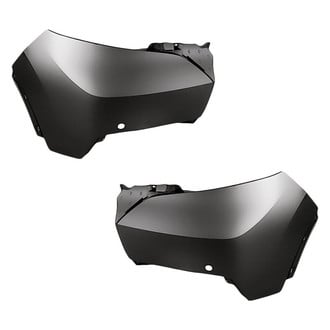 Replacement - Front Driver and Passenger Side Bumper Cover Set (Standard Line)