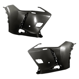 Replacement - Front Driver and Passenger Side Bumper Cover Set (Standard Line)