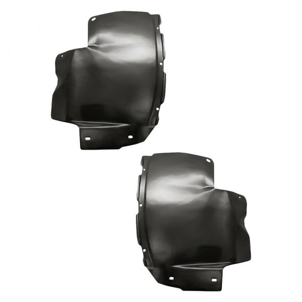 Replacement - Front Driver and Passenger Side Fender Shield Front Section Set