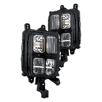 Replacement - Driver and Passenger Side Turn Signal Light Set (CAPA Certified)