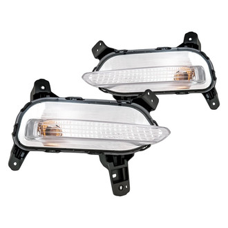 Replacement - Driver and Passenger Side Turn Signal/Parking Light Set (CAPA Certified)