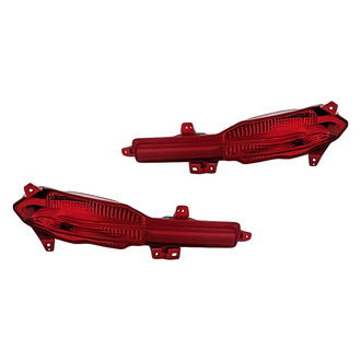 Replacement - Rear Driver and Passenger Side Bumper Reflector Set (Standard Line)