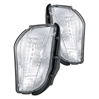 Replacement - Driver and Passenger Side Turn Signal/Parking Light Lens and Housing Set (CAPA Certified)