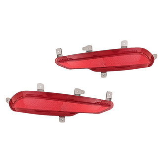 Replacement - Rear Driver and Passenger Side Bumper Reflector Set (Standard Line)