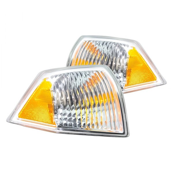 Replacement - Driver and Passenger Side Turn Signal/Corner Light Lens and Housing