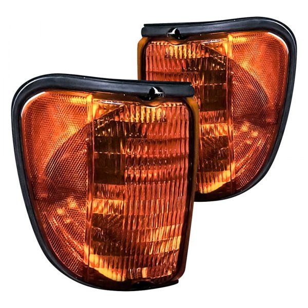Replacement - Driver and Passenger Side Turn Signal/Corner Light Lens and Housing
