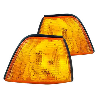 Replacement - Driver and Passenger Side Turn Signal/Corner Light Lens and Housing Set (Standard Line)