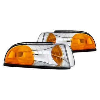 Replacement - Driver and Passenger Side Turn Signal/Corner Light Lens and Housing Set (Standard Line)