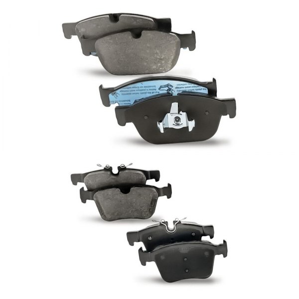 Replacement - Organic Front and Rear Disc Brake Pad Set