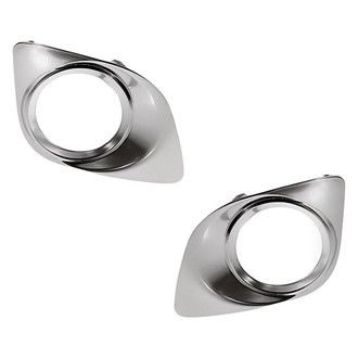 Replacement - Front Driver and Passenger Side Fog Light Bezel Set (Standard Line)