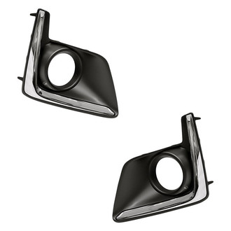 Replacement - Front Driver and Passenger Side Fog Light Bezel Set (Standard Line)