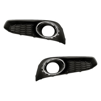 Replacement - Front Driver and Passenger Side Fog Light Bezel Set (Standard Line)