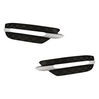 Replacement - Front Driver and Passenger Side Fog Light Cover Set (Standard Line)