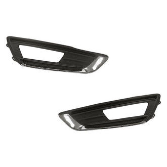 Replacement - Front Driver and Passenger Side Fog Light Bezel Set (Standard Line)