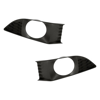 Replacement - Front Driver and Passenger Side Fog Light Cover Set (Standard Line)