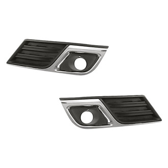 Replacement - Front Driver and Passenger Side Fog Light Bezel Set (Standard Line)