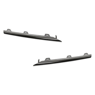 Replacement - Front Driver and Passenger Side Bumper Cover Grille Molding Set (Standard Line)