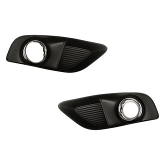 Replacement - Front Driver and Passenger Side Fog Light Bezel Set (Standard Line)