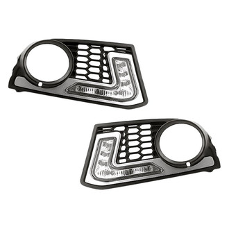 Replacement - Front Driver and Passenger Side Fog Light Bezel Set (Standard Line)