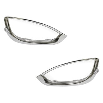 Replacement - Front Driver and Passenger Side Fog Light Bezel Set (Standard Line)
