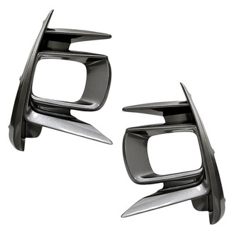 Replacement - Front Driver and Passenger Side Fog Light Bezel Set (Standard Line)