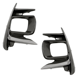Replacement - Front Driver and Passenger Side Fog Light Bezel Set (Standard Line)