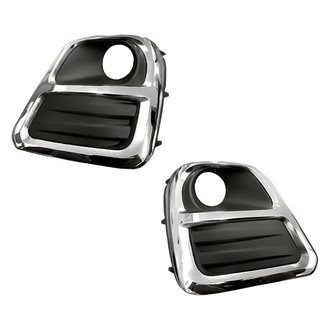 Replacement - Front Driver and Passenger Side Fog Light Bezel Set (Standard Line)