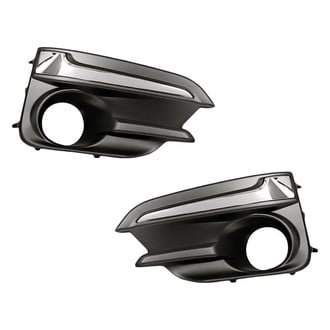 Replacement - Front Driver and Passenger Side Fog Light Bezel Set (Standard Line)