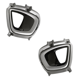 Replacement - Front Driver and Passenger Side Fog Light Bezel Set (Standard Line)