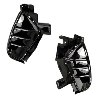 Replacement - Front Lower Outer Driver and Passenger Side Bumper Cover Grille Set (Standard Line)