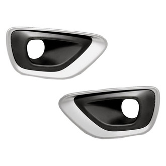 Replacement - Front Driver and Passenger Side Fog Light Bezel Set (Standard Line)