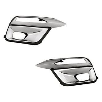 Replacement - Front Driver and Passenger Side Fog Light Bezel Set (Standard Line)