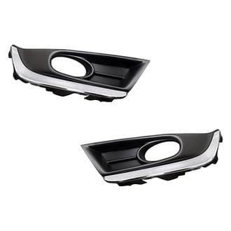 Replacement - Front Driver and Passenger Side Fog Light Bezel Set (Standard Line)