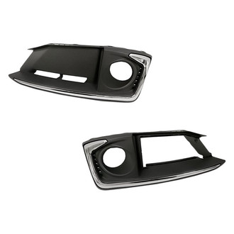 Replacement - Front Driver and Passenger Side Fog Light Bezel Set (Standard Line)