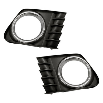 Replacement - Front Driver and Passenger Side Fog Light Bezel Set (Standard Line)