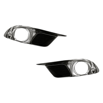 Replacement - Front Driver and Passenger Side Fog Light Bezel Set (Standard Line)