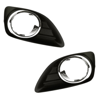 Replacement - Front Driver and Passenger Side Fog Light Bezel Set (Standard Line)