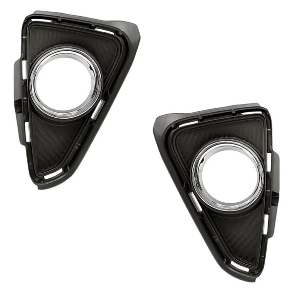 Replacement - Front Driver and Passenger Side Fog Light Bezel Set