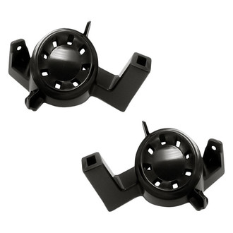 Replacement - Front Driver and Passenger Side Fog Light Cover Set (Standard Line)