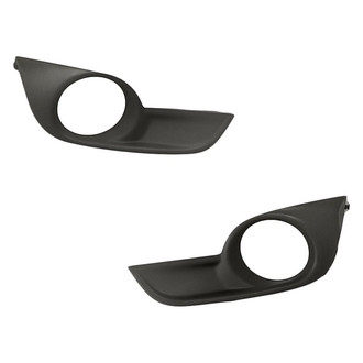 Replacement - Front Driver and Passenger Side Fog Light Bezel Set (CAPA Certified)