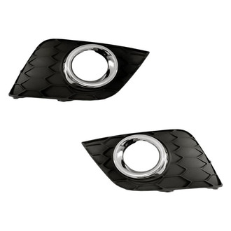 Replacement - Front Driver and Passenger Side Fog Light Bezel Set (Standard Line)