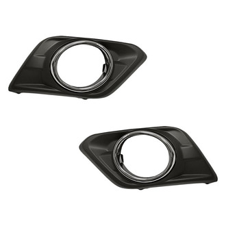 Replacement - Front Driver and Passenger Side Fog Light Bezel Set (Standard Line)