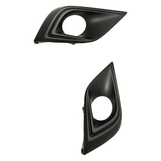 Replacement - Front Driver and Passenger Side Fog Light Bezel Set (Standard Line)