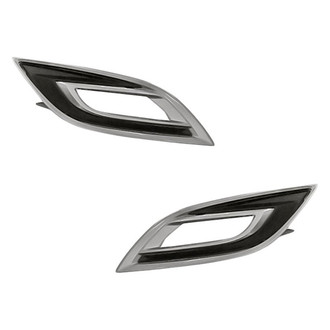 Replacement - Front Driver and Passenger Side Fog Light Bezel Set (Standard Line)