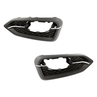 Replacement - Front Driver and Passenger Side Fog Light Bezel Set (Standard Line)