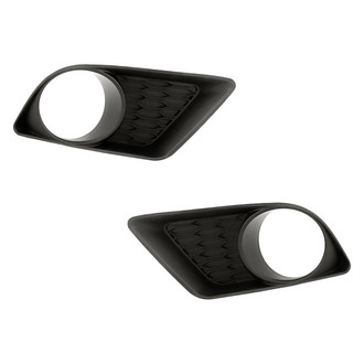 Replacement - Front Driver and Passenger Side Fog Light Bezel Set (Standard Line)