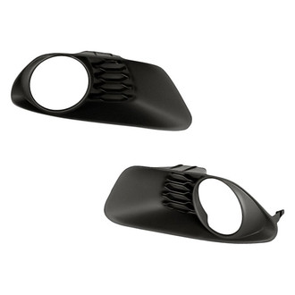 Replacement - Front Driver and Passenger Side Fog Light Bezel Set (CAPA Certified)