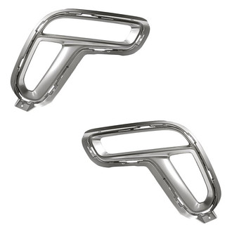 Replacement - Front Driver and Passenger Side Fog Light Bezel Set (Standard Line)